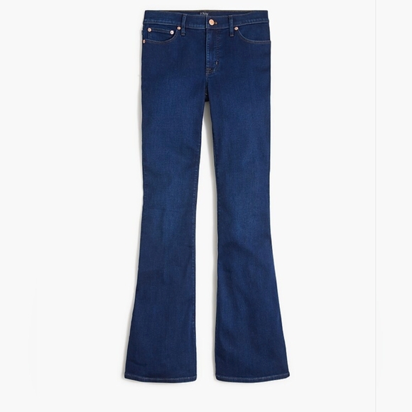 J. Crew Full Length Flare Stretch Jeans Size 30 - Picture 2 of 10